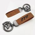 777 Flat Text Design Horseshoe Buckle Key Chains Discount