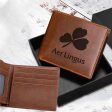 Aer Lingus Airlines Designed Laser Leather Wallets For Discount