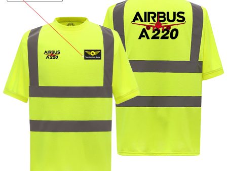 Airbus A220 Designed Reflective T-Shirts Hot on Sale