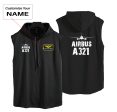 Airbus A321 & Plane Designed Hooded Tank Tops Hot on Sale