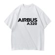 Airbus A320 & Text Designed Relax Fit T-Shirts Supply