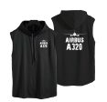 Airbus A320 & Plane Designed Hooded Tank Tops Hot on Sale