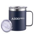 A330neo & Text Designed Stainless Steel Laser Engraved Mugs For Cheap