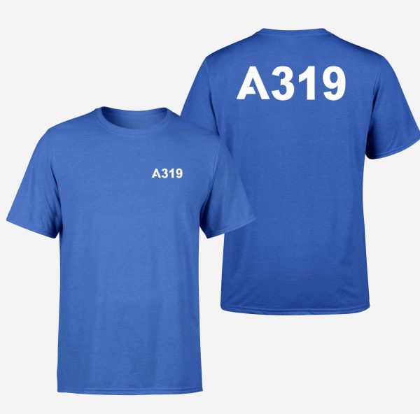 A319 Flat Text Designed Double-Side T-Shirts Online