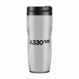 A330neo & Text Designed Plastic Travel Mugs Online now