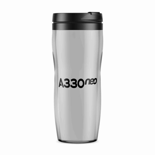 A330neo & Text Designed Plastic Travel Mugs Online now