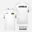 Airbus & Text Double-Side T-Shirts For Discount