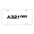 A321neo & Text Designed Metal (License) Plates For Sale