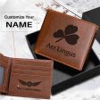 Aer Lingus Airlines Designed Laser Leather Wallets For Discount