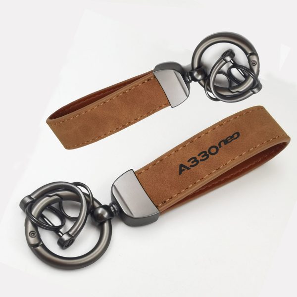 A330neo & Text Design Horseshoe Buckle Key Chains Hot on Sale