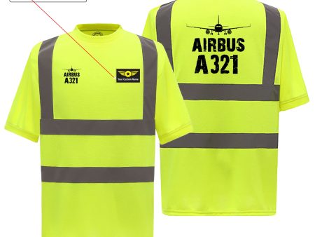 Airbus A321 & Plane Designed Reflective T-Shirts Discount