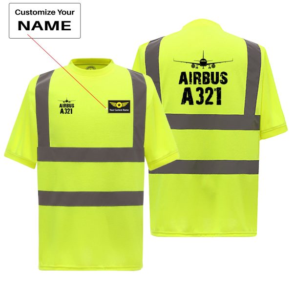 Airbus A321 & Plane Designed Reflective T-Shirts Discount