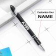 A350 Flat Text Designed Ballpens Capacitive Screen Touch Pens Fashion