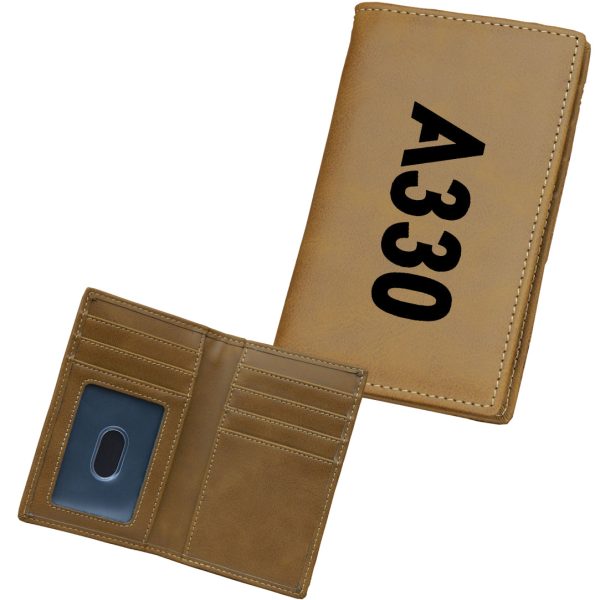 A330 Text Designed Leather Card Holder Wallets Online