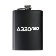 A330neo & Text Designed Stainless Steel Hip Flasks Discount