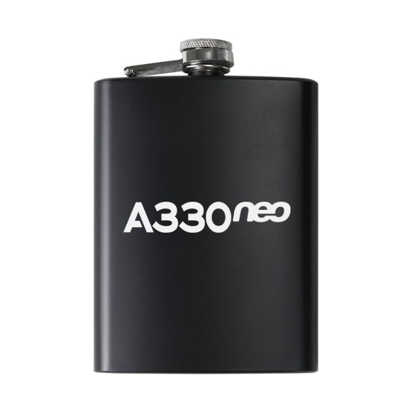 A330neo & Text Designed Stainless Steel Hip Flasks Discount