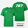 787 Flat Text Designed Double-Side T-Shirts Hot on Sale