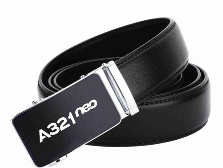 A321neo & Text Designed Men Belts Cheap