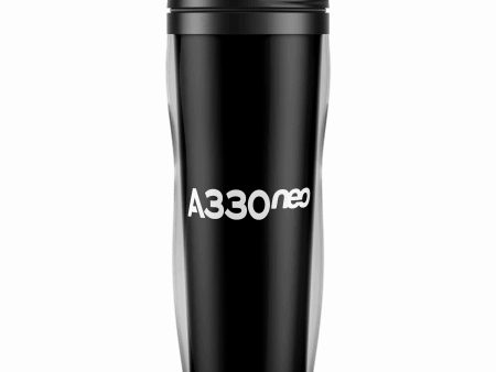 A330neo & Text Designed Plastic Travel Mugs Online now