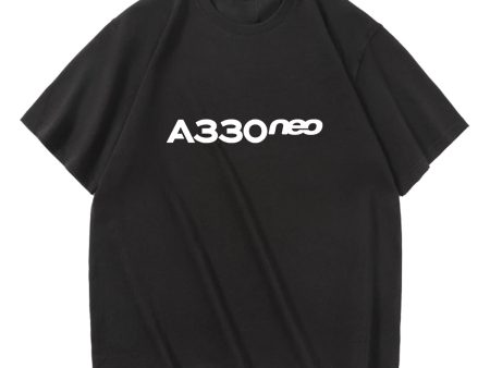 A330neo & Text Designed Relax Fit T-Shirts Discount