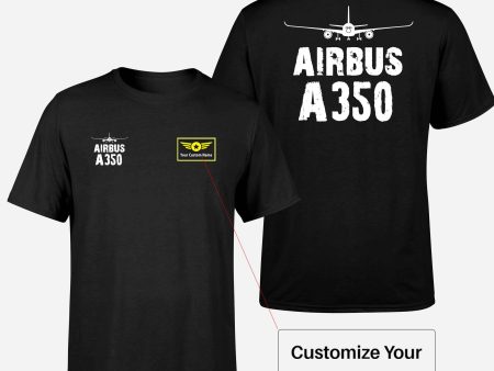 Airbus A350 & Plane Designed Double-Side T-Shirts Fashion