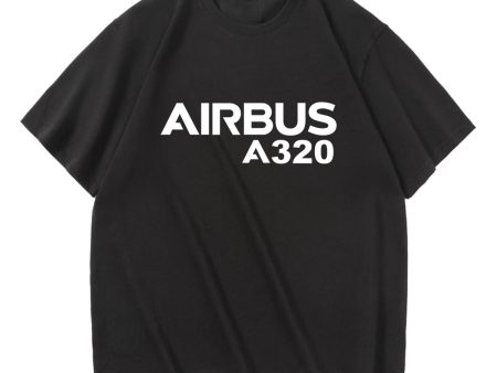 Airbus A320 & Text Designed Relax Fit T-Shirts Supply