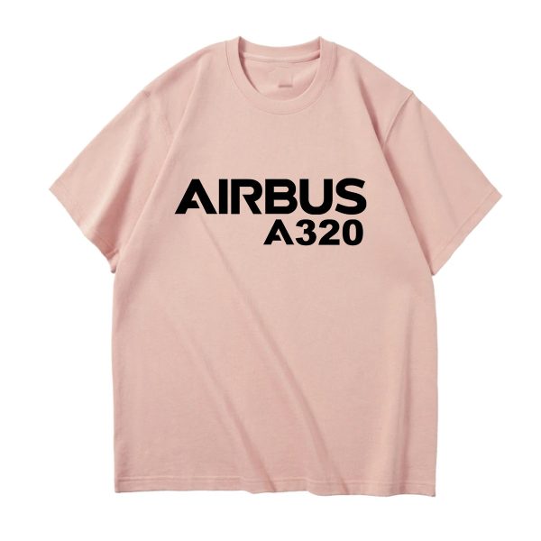 Airbus A320 & Text Designed Relax Fit T-Shirts Supply