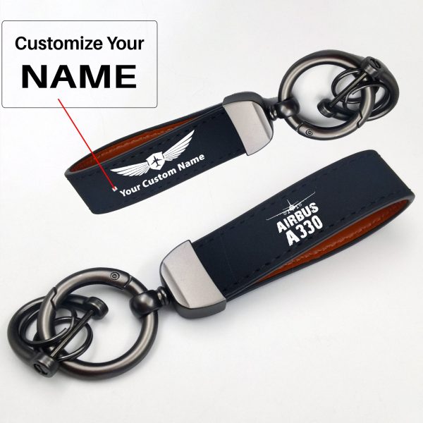 Airbus A330 & Plane Design Horseshoe Buckle Key Chains Online Sale