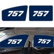 757 Flat Text Designed Car Sun Shade (Side window) Cheap