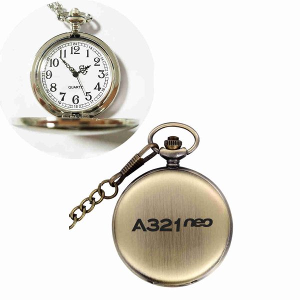 A321neo & Text Designed Pocket Watches Online Sale