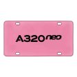 A320neo & Text Designed Metal (License) Plates Online