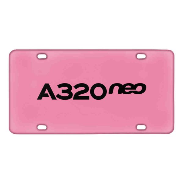 A320neo & Text Designed Metal (License) Plates Online