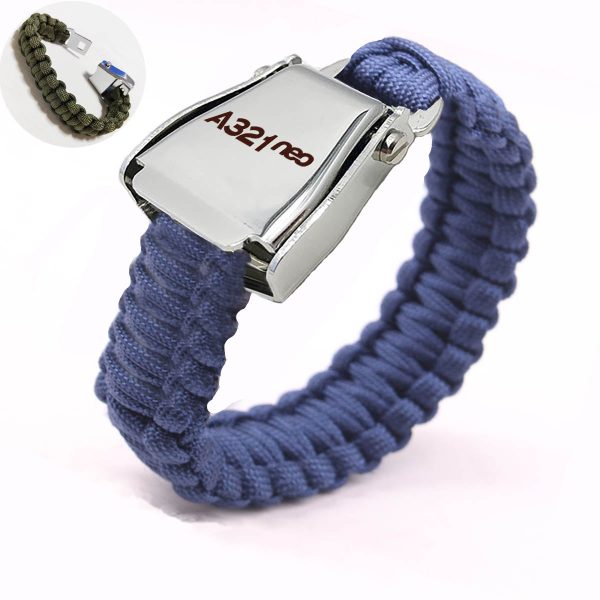 A321neo & Text Design Airplane Seat Belt Bracelet For Discount