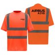 Airbus A310 & Text Designed Reflective T-Shirts For Discount