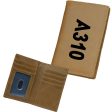 A310 Text Designed Leather Card Holder Wallets Sale