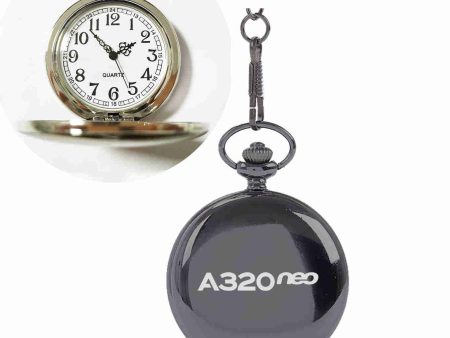 A320neo & Text Designed Pocket Watches on Sale