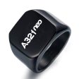 A321neo & Text Designed Designed Men Rings Hot on Sale