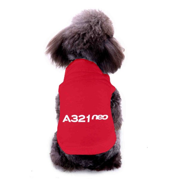 A321neo & Text Designed Dog Pet Vests Fashion