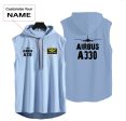 Airbus A330 & Plane Designed Hooded Tank Tops For Cheap