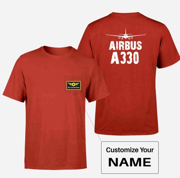 Airbus A330 & Plane Designed Pocket T-Shirts Fashion