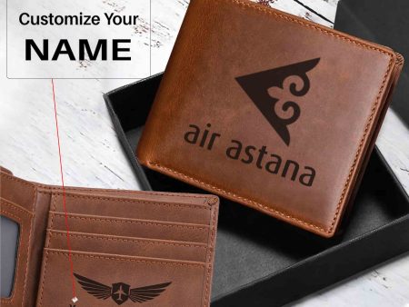 Air Astana Designed Laser Leather Wallets Supply