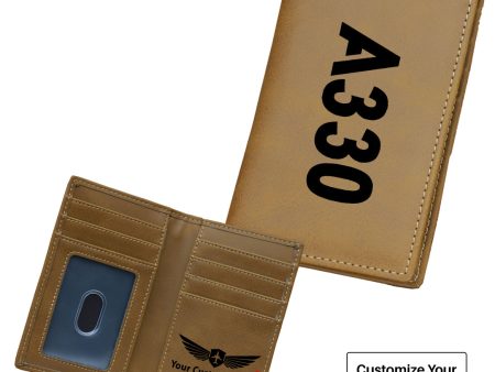 A330 Text Designed Leather Card Holder Wallets Online