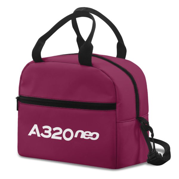 A320neo & Text Designed Lunch Bags Online Sale