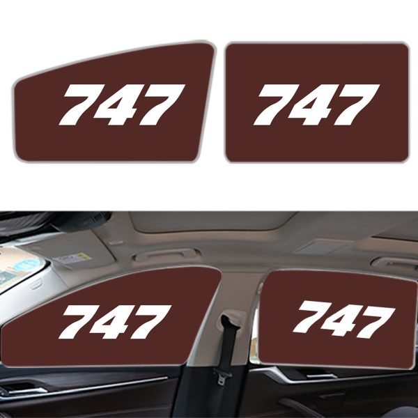 747 Flat Text Designed Car Sun Shade (Side window) Online Hot Sale