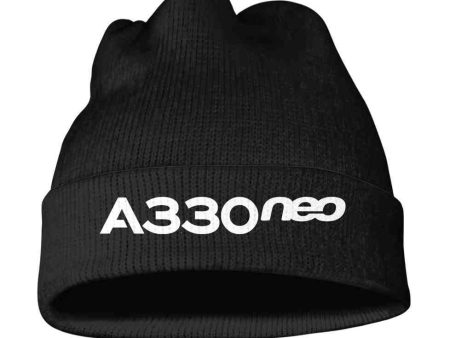 A330neo & Text 3D Knit Beanies Online now