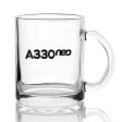 A330neo & Text Designed Coffee & Tea Glasses Hot on Sale