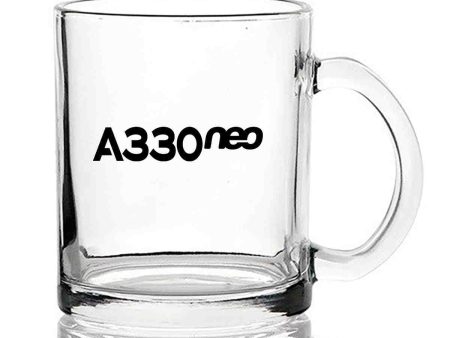 A330neo & Text Designed Coffee & Tea Glasses Hot on Sale