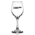 A320neo & Text Designed Wine Glasses Online