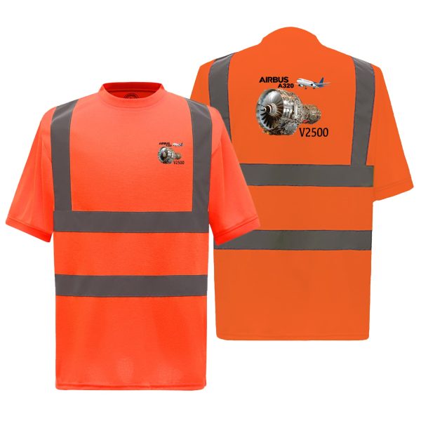 Airbus A320 & V2500 Engine Designed Reflective T-Shirts For Discount