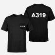 A319 Flat Text Designed Pocket T-Shirts For Discount